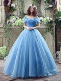 Sexy Dress Quinceanera Short Sleeve Off Shoulder with Appliques
