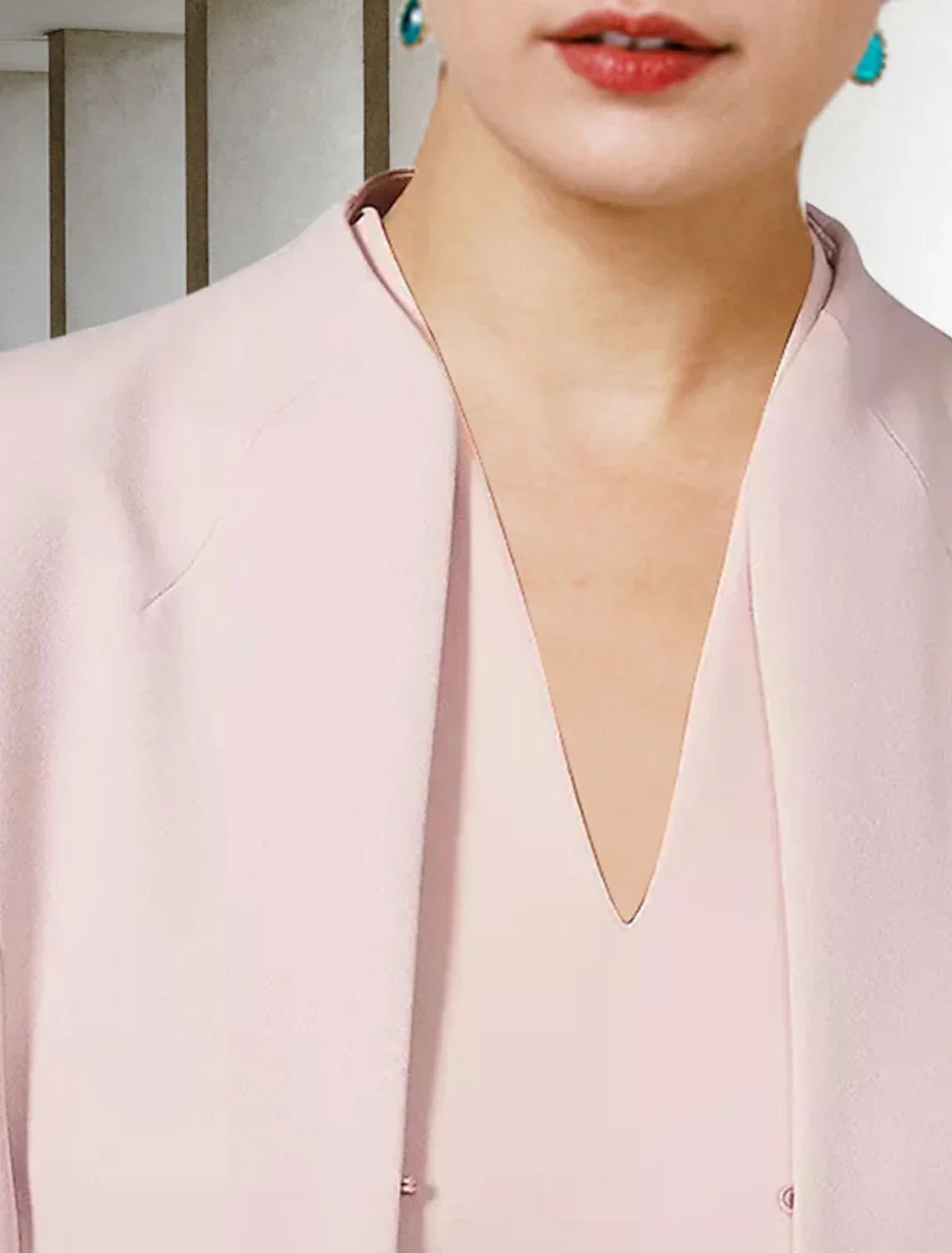 Two Piece A-Line Mother of the Bride Dress Wedding Guest Church Elegant V Neck Knee Length Short Sleeve Jacket Dresses with Solid Color Fall