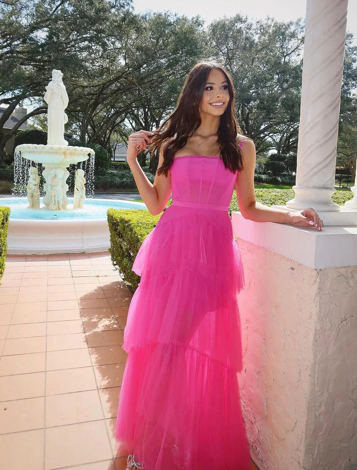 Ball Gown Prom Dresses Elegant Dress Formal Prom Floor Length Sleeveless Spaghetti Strap with Ruched