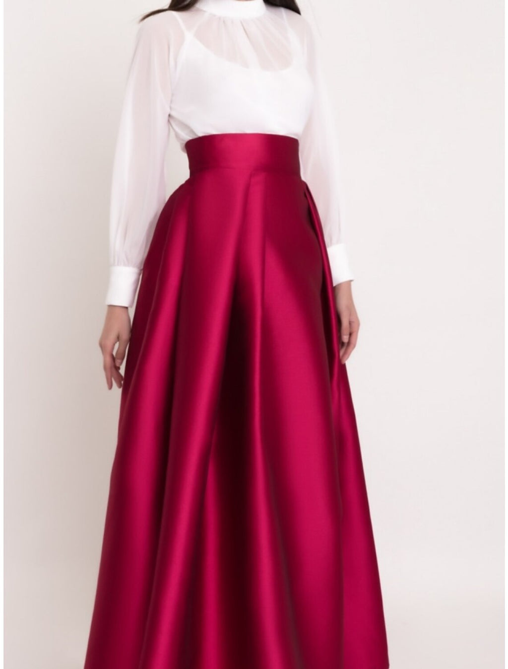 Mother of the Bride Dress Wedding Guest Elegant Jewel Neck Ankle Length Long Sleeve with Ruching