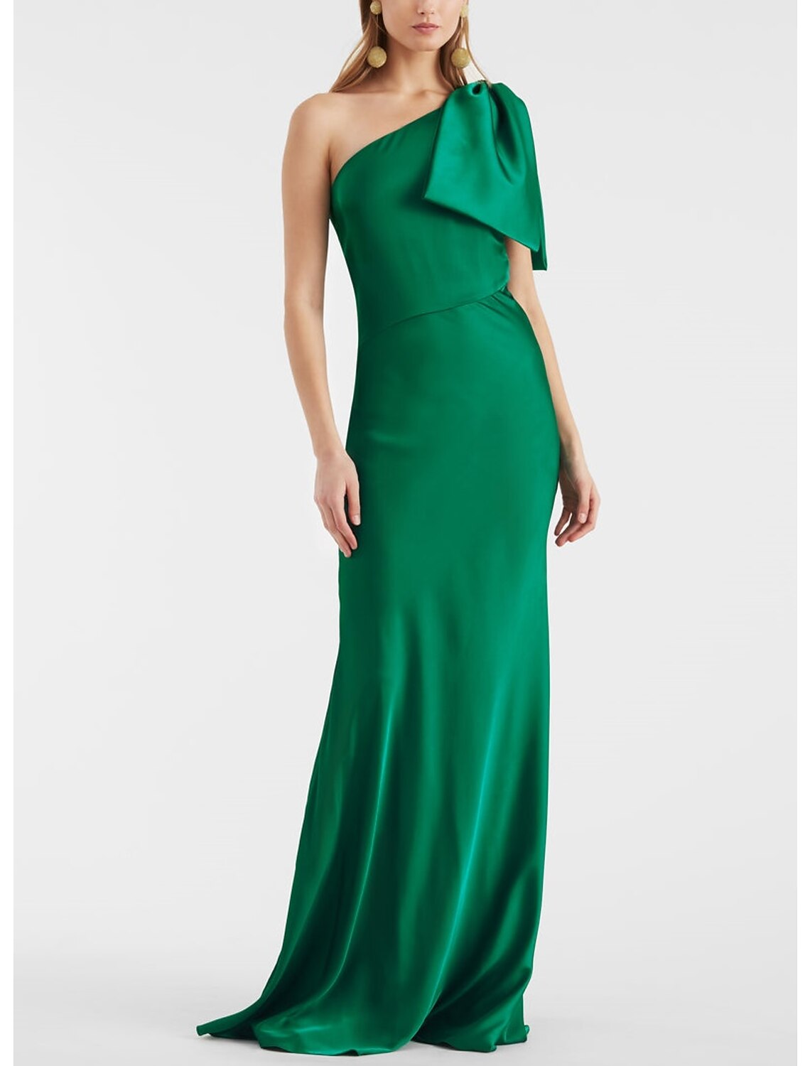 Sheath / Column Evening Gown Elegant Dress Formal Floor Length Sleeveless One Shoulder with Butterfly Shouder Flower