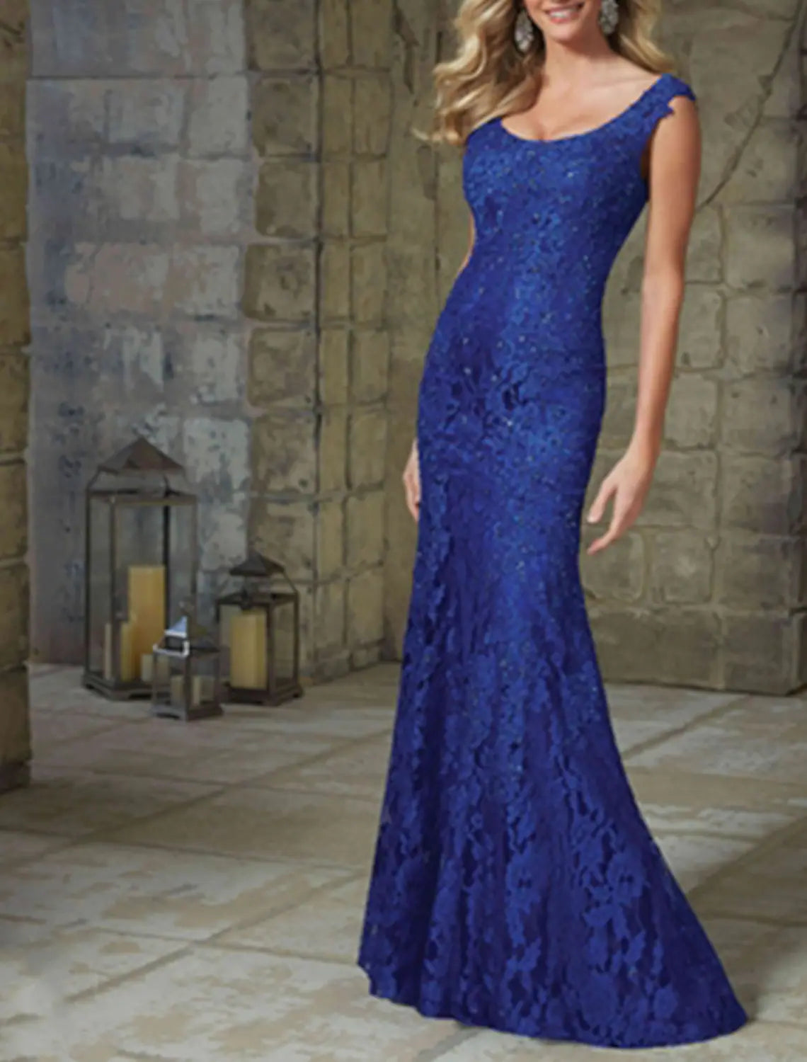 Floral Wedding Guest Formal Evening Dress Scoop Neck Sleeveless Floor Length
