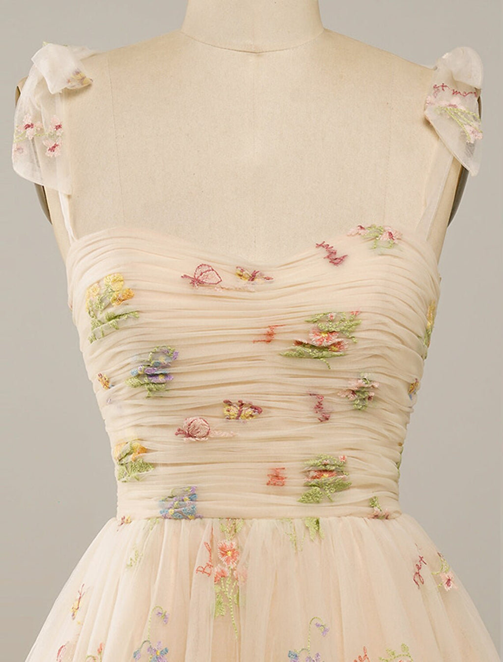 Homecoming Dresses Floral Dress Party Wear Summer Short / Mini Sleeveless Spaghetti Strap with Embroidery