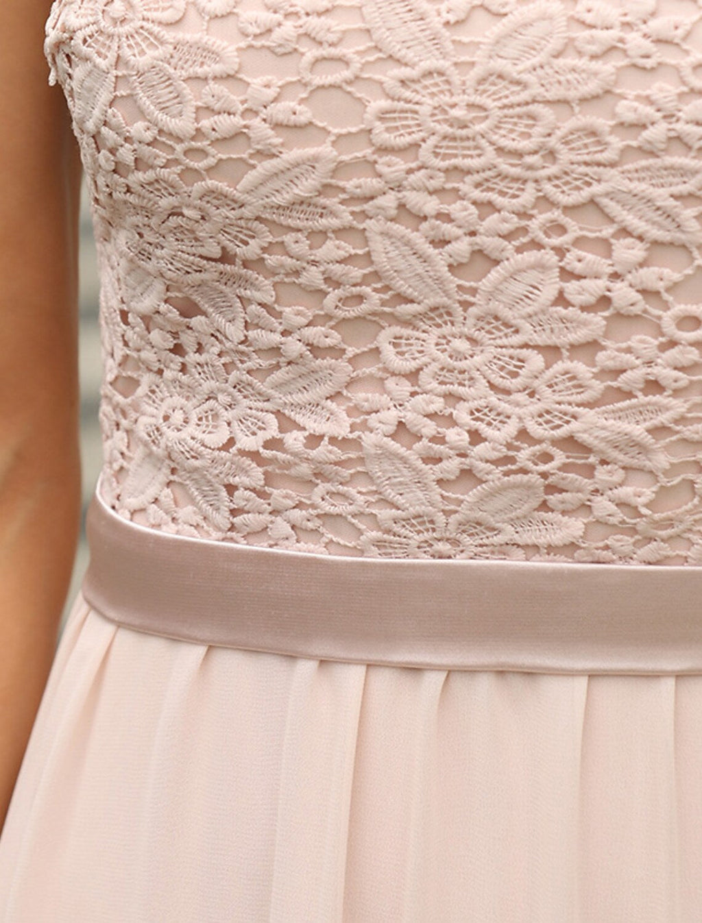Formal Evening Dress Backless Sleeveless Floor Length with Pleats