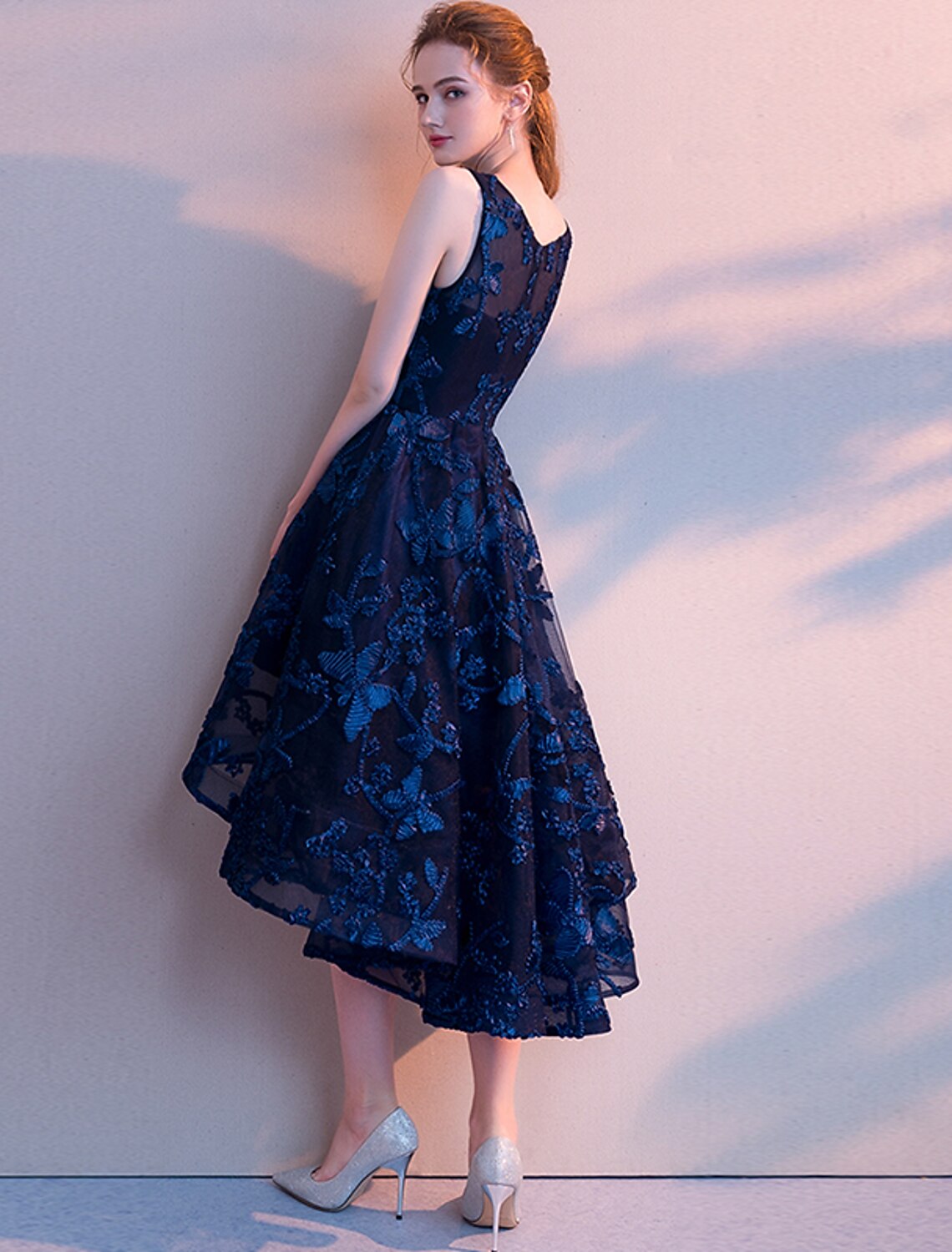 Cocktail Dresses Minimalist Dress Homecoming Party Wear Asymmetrical Sleeveless Jewel Neck with Pleats