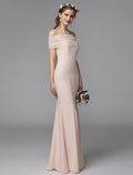 Bridesmaid Dress Strapless Backless Floor Length Sash Ribbon Pleats