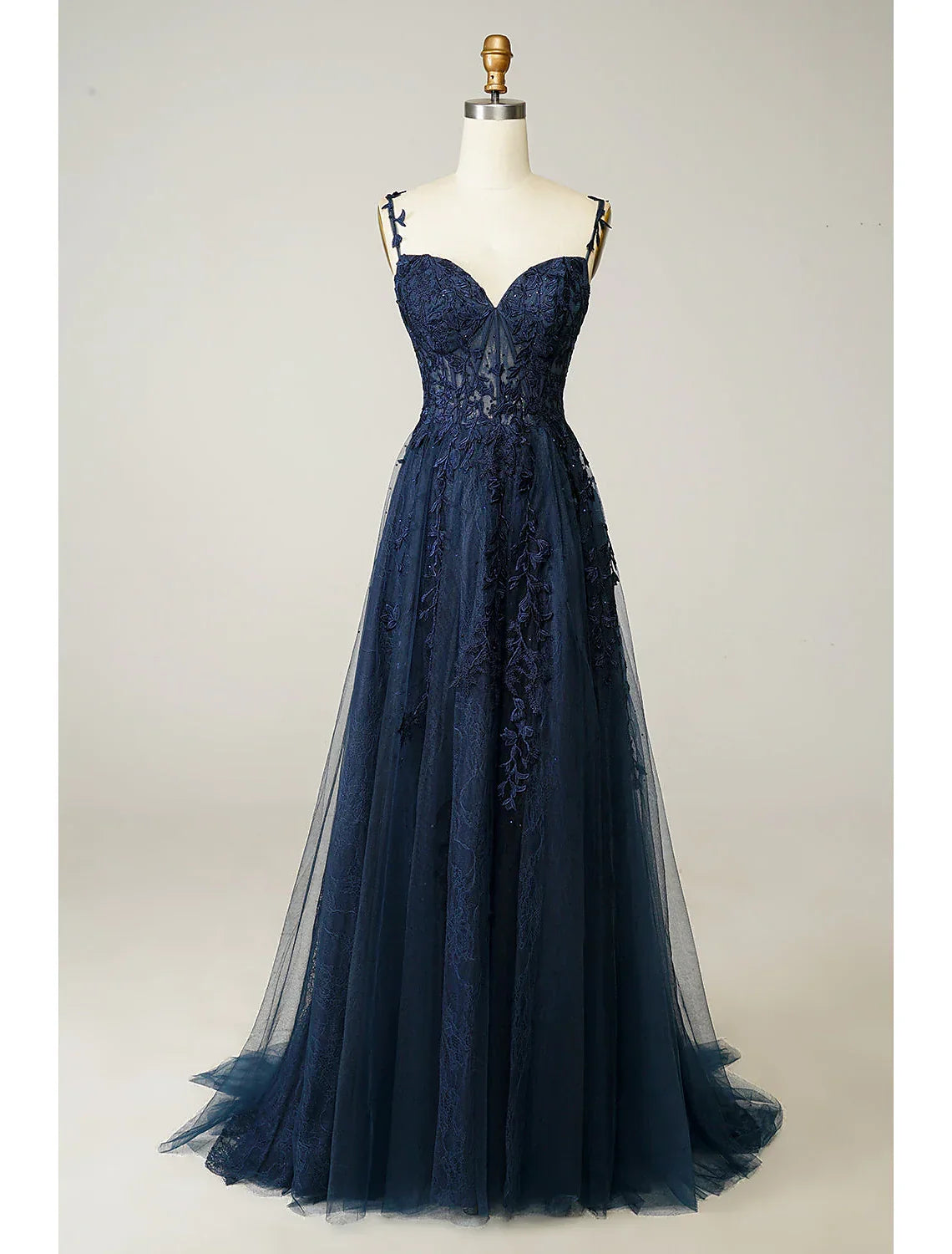 Formal Sleeveless Sweetheart Backless with Beading Slit Appliques