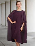 Two Piece Mother of the Bride Dress Elegant Knee Length Sleeveless with Beading