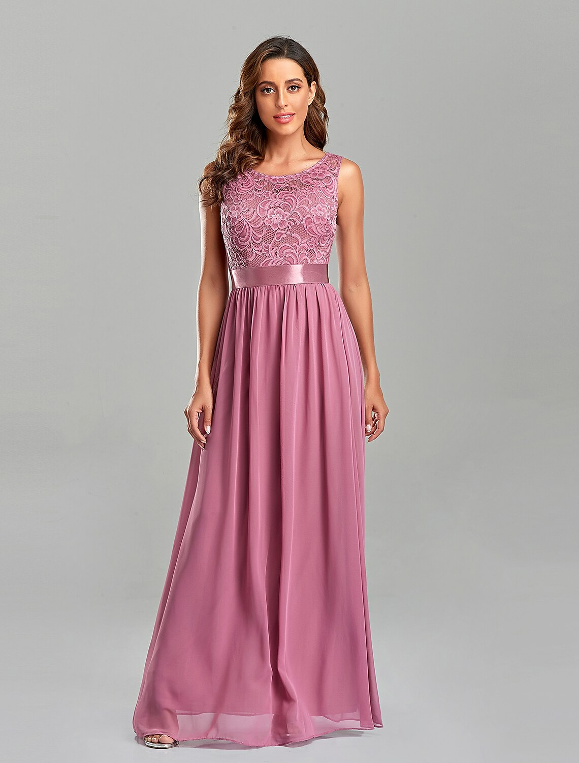 Evening Gown Dress Party Wear Floor Length Short Sleeve Jewel Neck with Embroidery