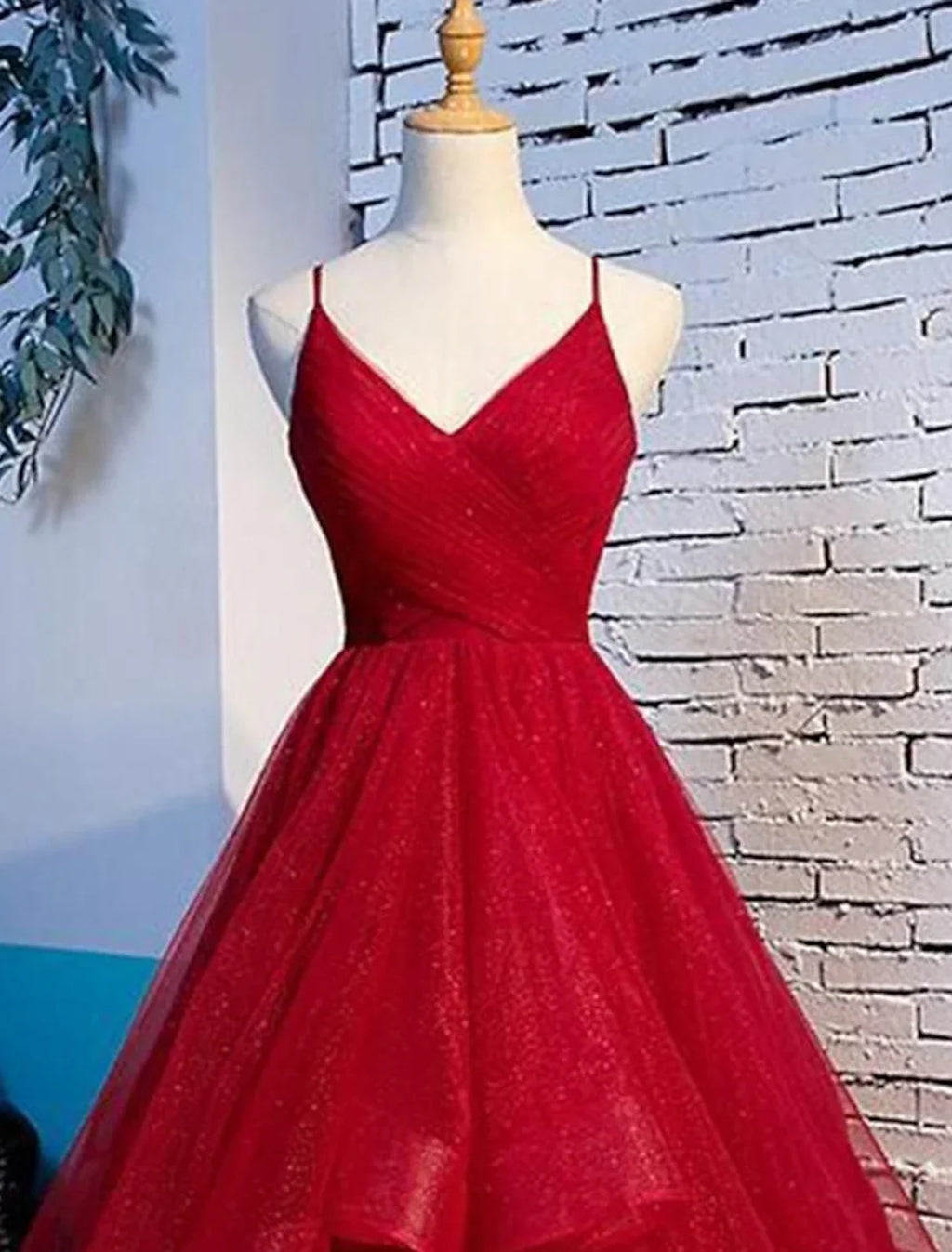 Sexy Dress Party Wear Floor Length Sleeveless Spaghetti Strap with Ruffles