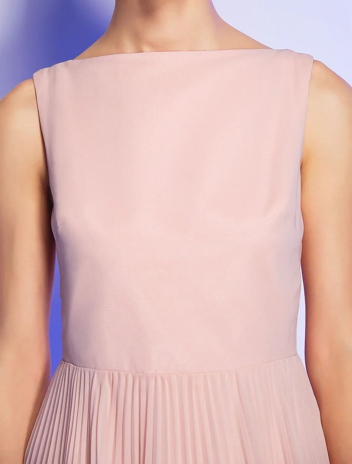 Pink Vintage Dress Homecoming Graduation Knee Length Sleeveless Boat Neck Dress