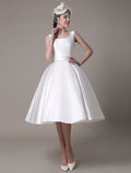 Cocktail Dresses Party Dress Graduation Wedding Guest Knee Length Sleeveless Square Neck with Pleats