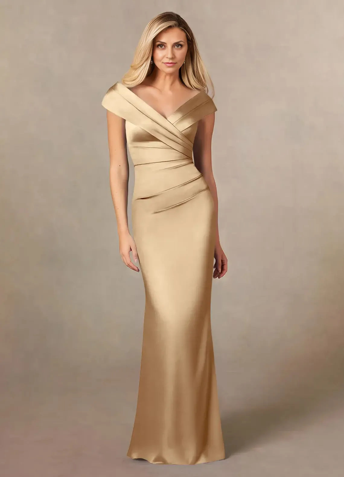 Special Occasion Elegant Red Satin Mermaid Sleeveless Mother of the Bride Dress