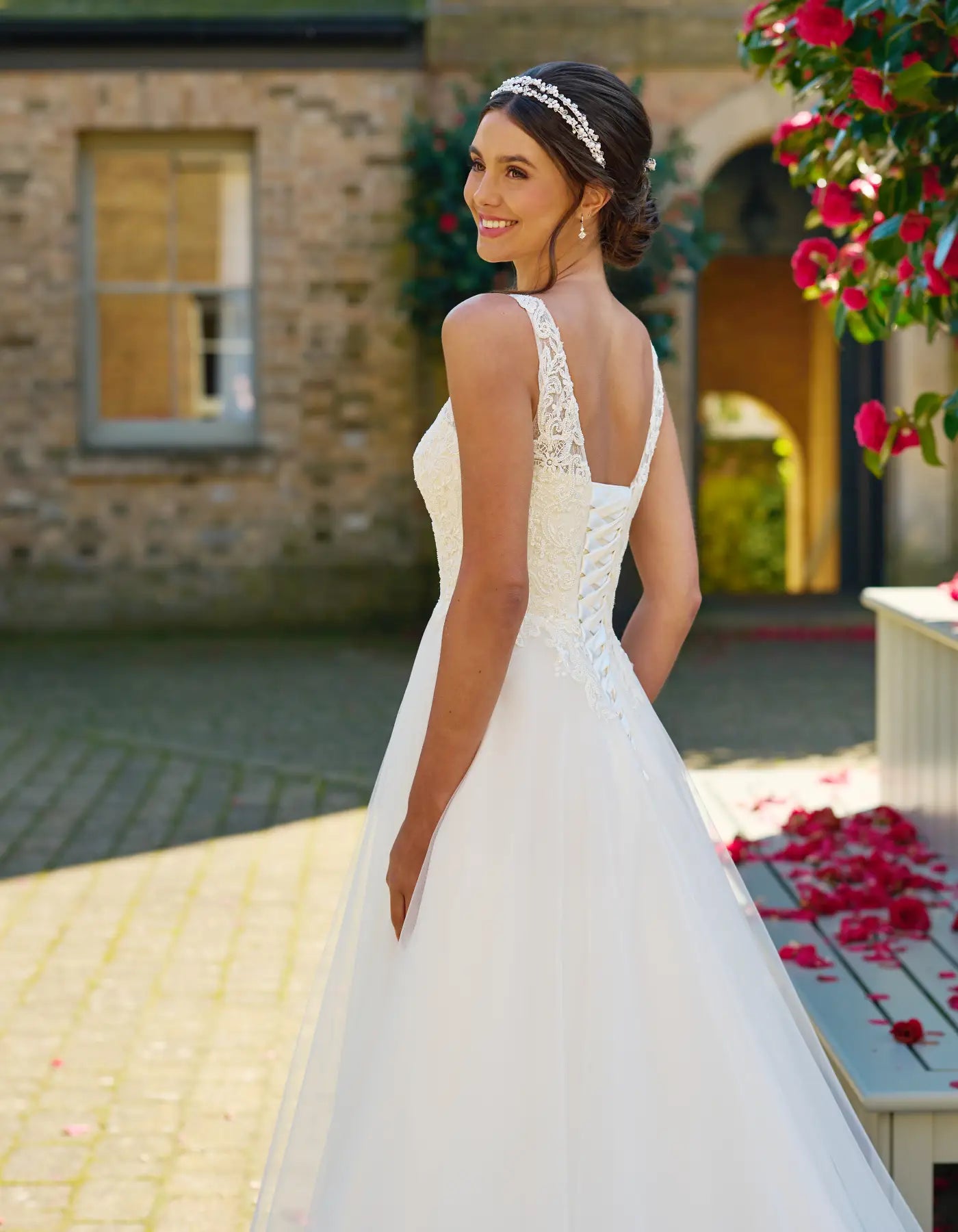 a classic a-line with beaded
