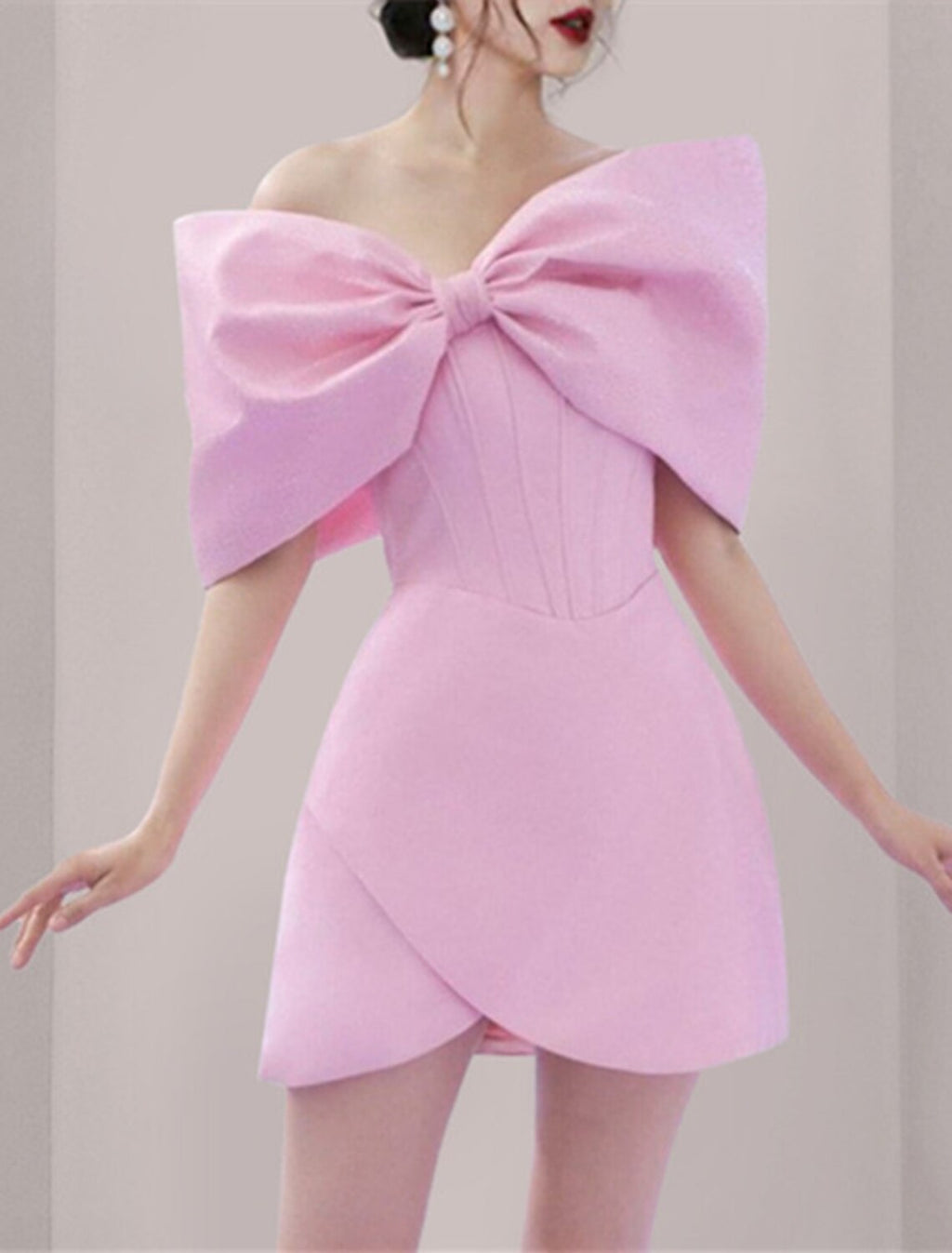 Homecoming Dresses Princess Dress Graduation Party Wear Short / Mini Sleeveless Off Shoulder with Bow(s)