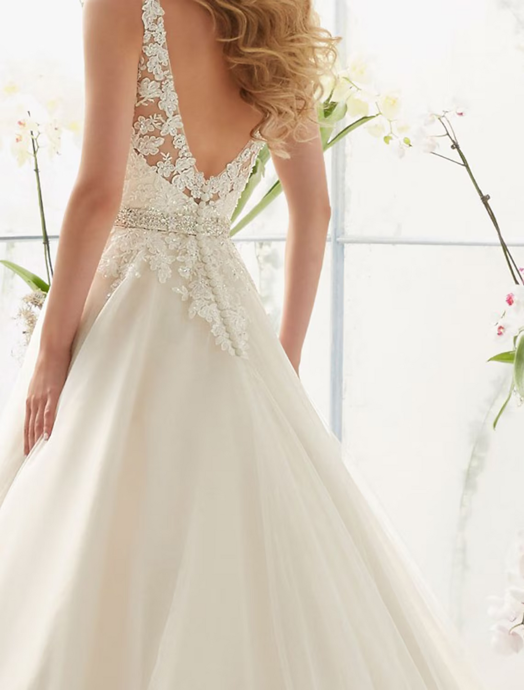 Engagement Open Back Sexy Formal Wedding Dresses Court Train A-Line Regular Straps V Neck