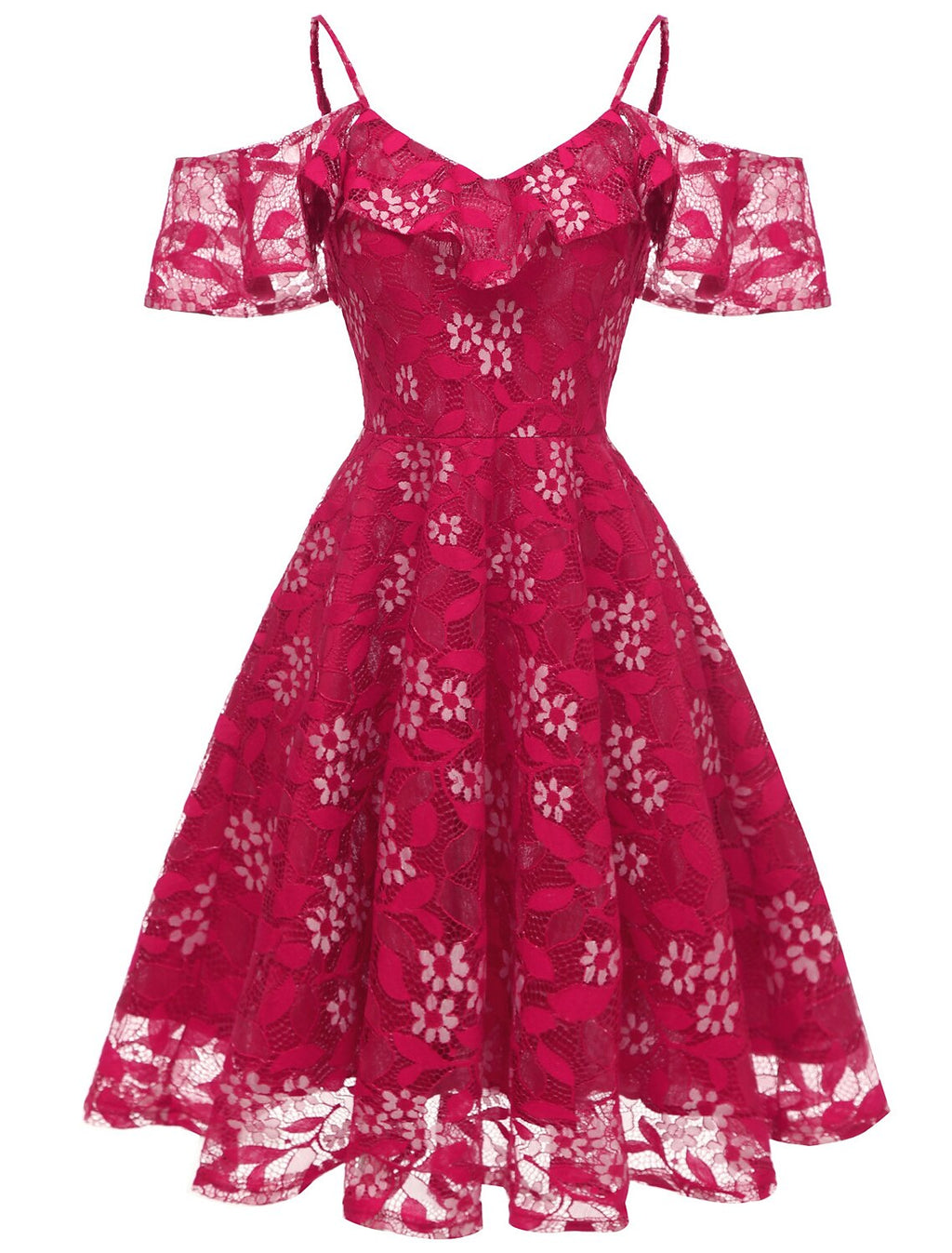 Cocktail Dresses Vintage Dress Graduation Party Wear Knee Length Short Sleeve Spaghetti Strap with Insert Pattern / Print