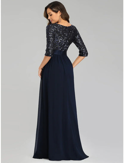 Elegant Red A-Line Classic-Neck Classic-Sleeve Classic-Back Floor-Length Wedding Dress