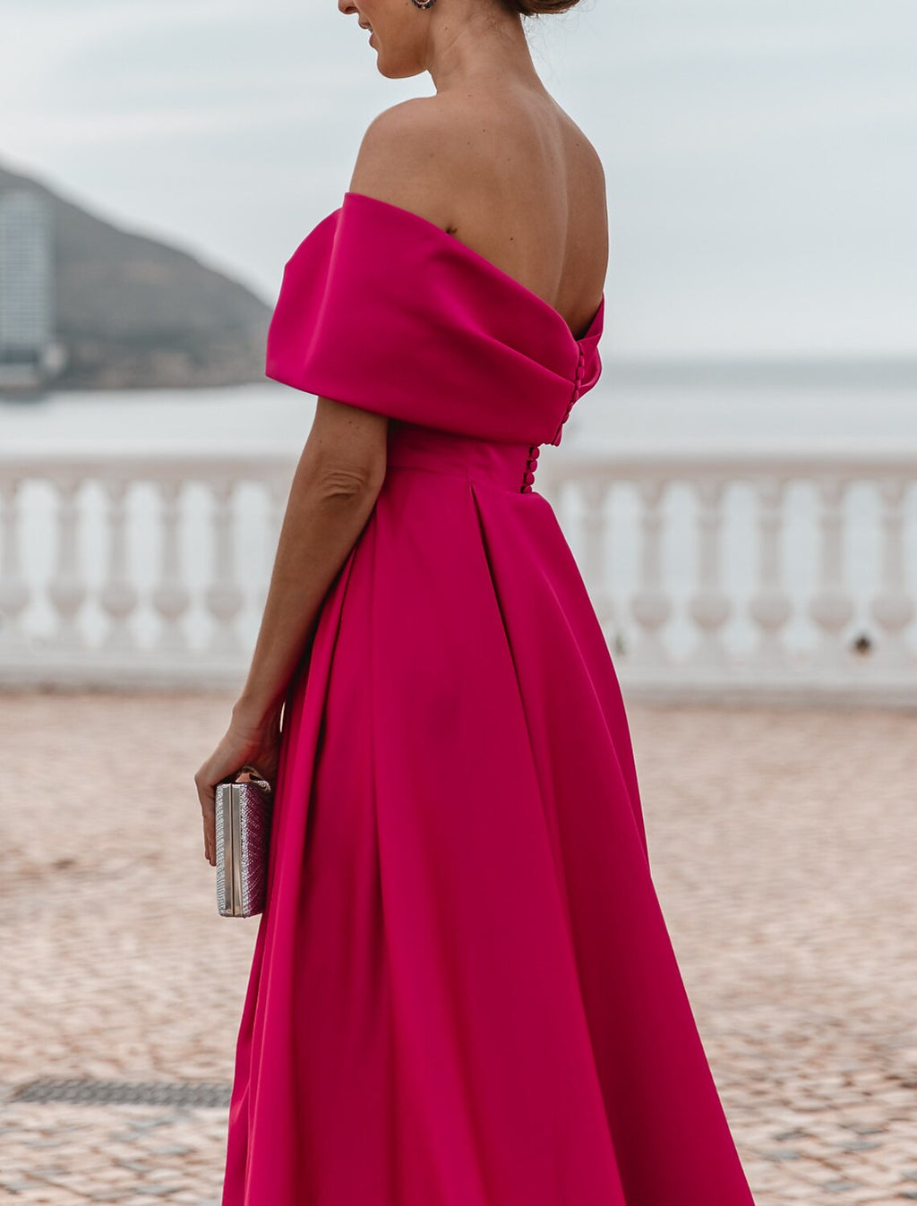Evening Gown Party Dress Celebrity Style Dress Formal Wedding Court Train Sleeveless Off Shoulder Bridesmaid Dress with Ruched