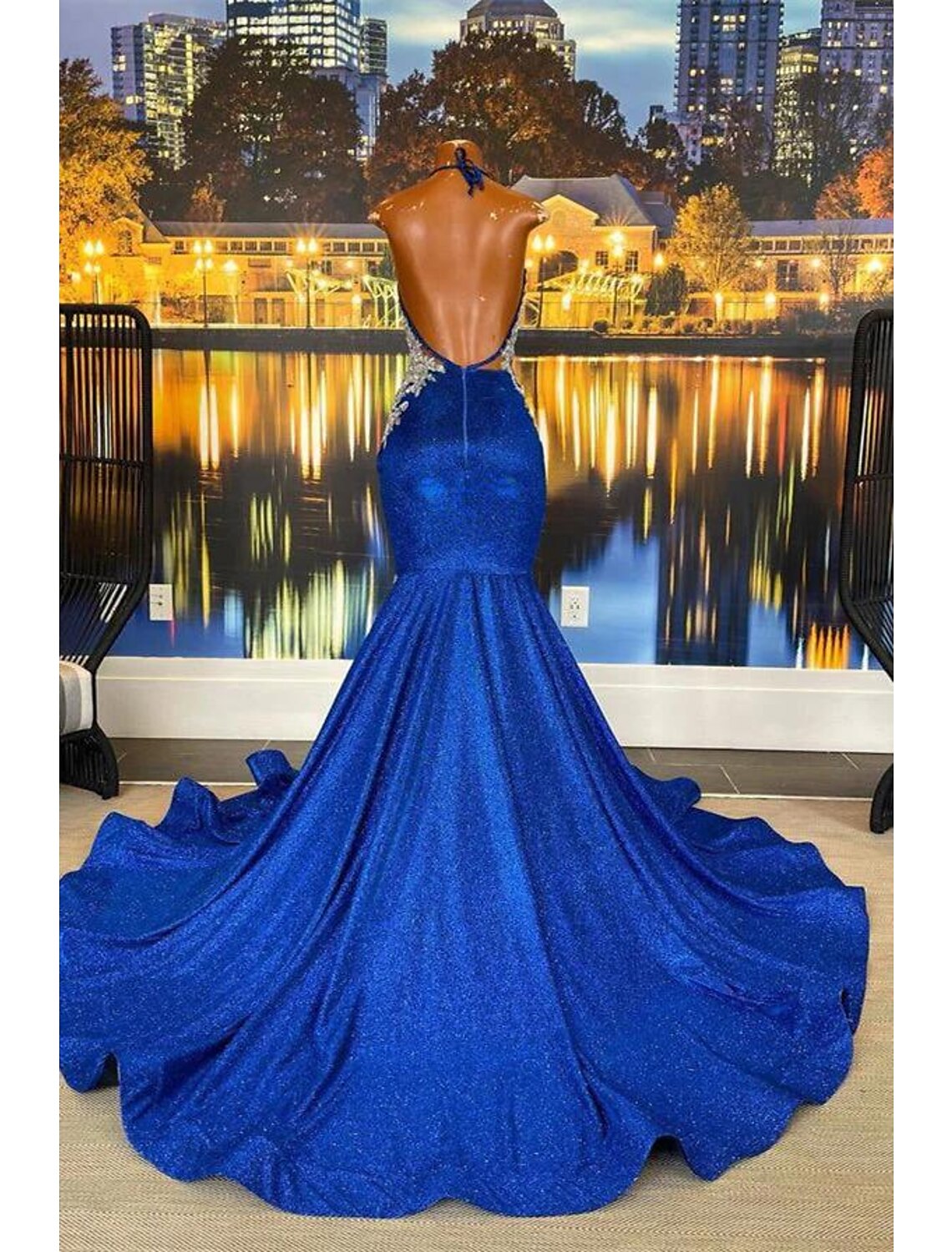 Floral Dress Cocktail Party Court Train Sleeveless Strapless African American Backless with Appliques