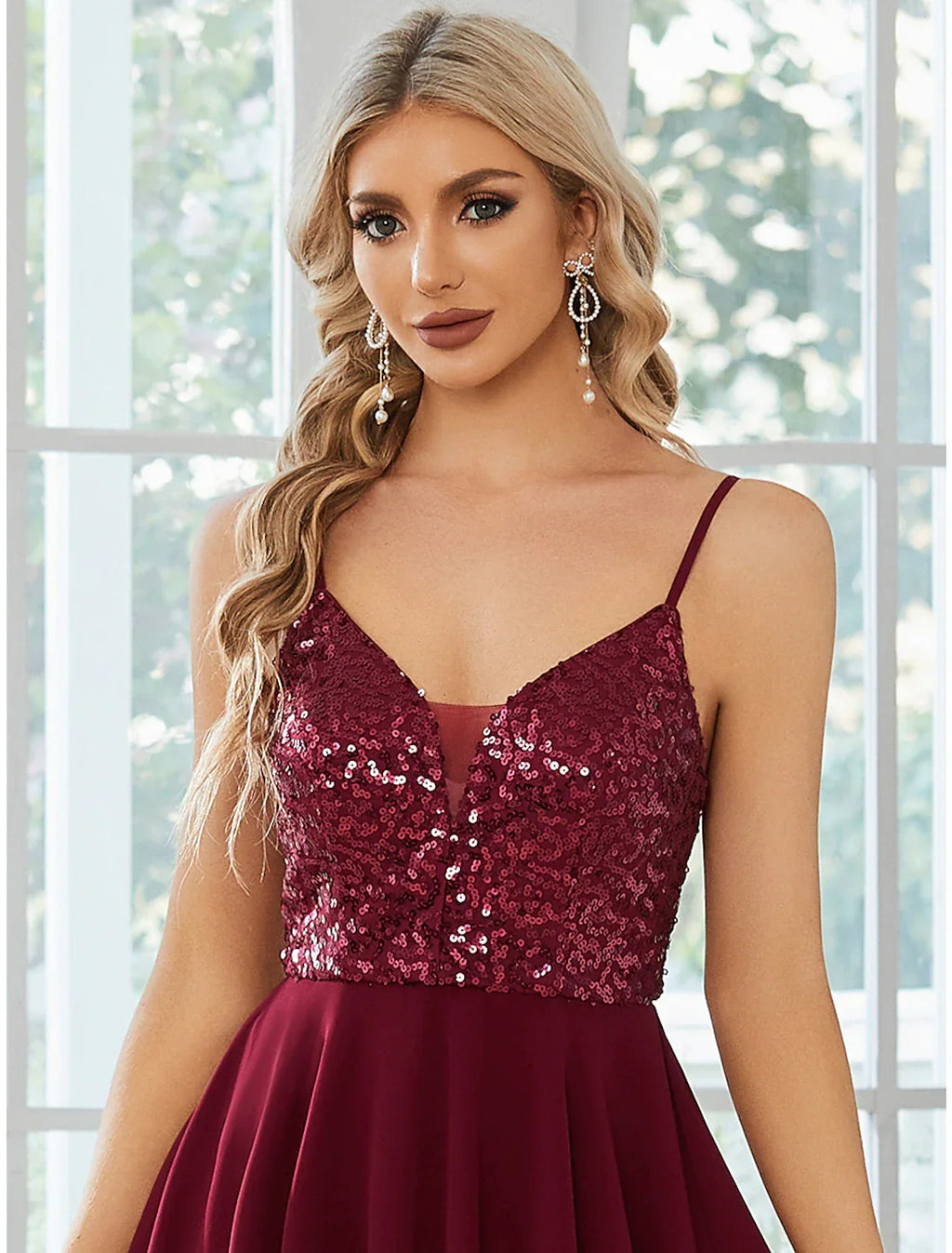 Homecoming Dresses Sexy Dress Party Wear Short / Mini Sleeveless Spaghetti Strap with Pleats