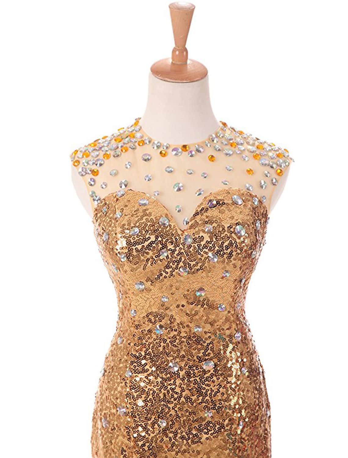 Sparkle Dress Prom Train Sleeveless Beading