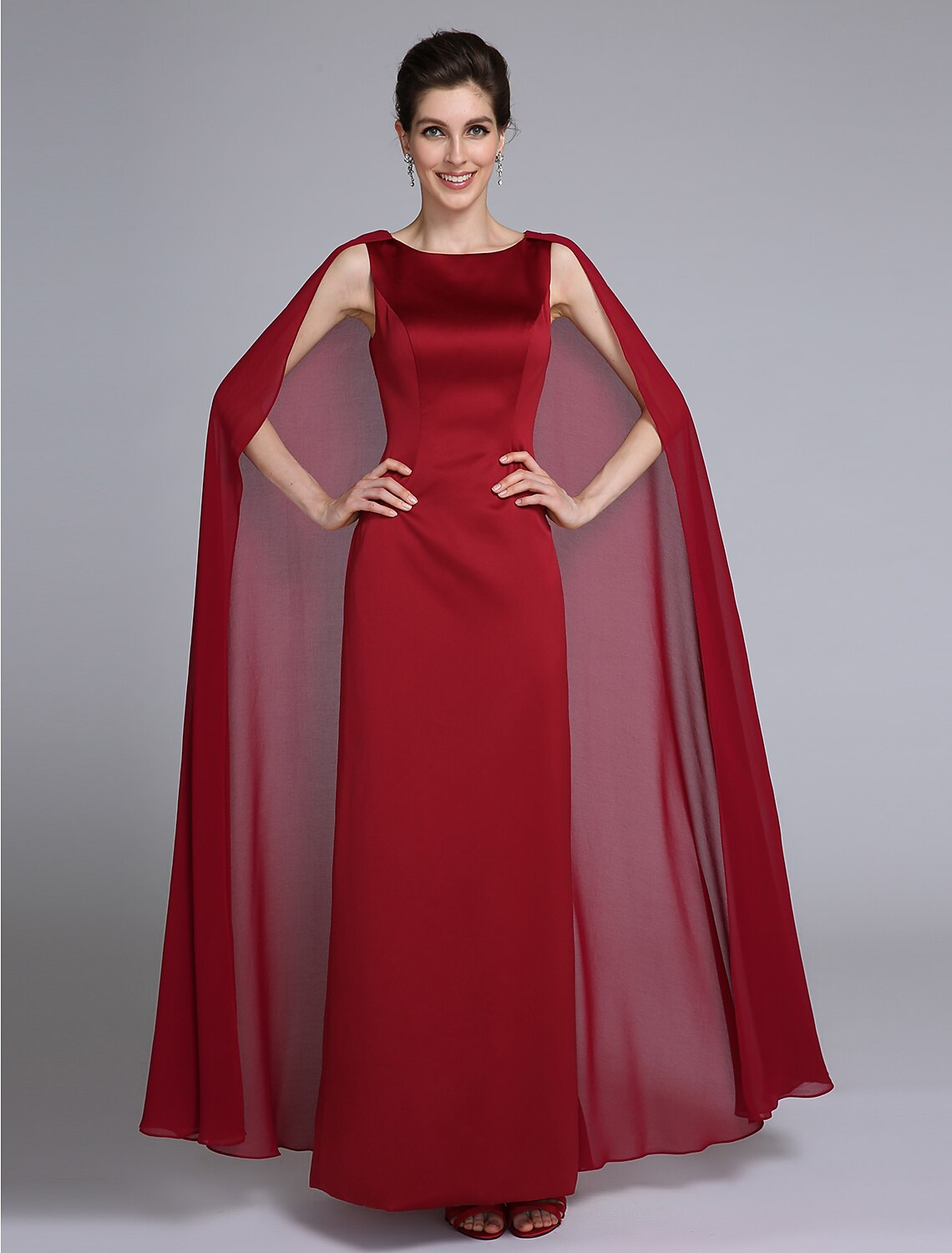 Mother of the Bride Dress Elegant Ankle Length Sleeveless with Pleats