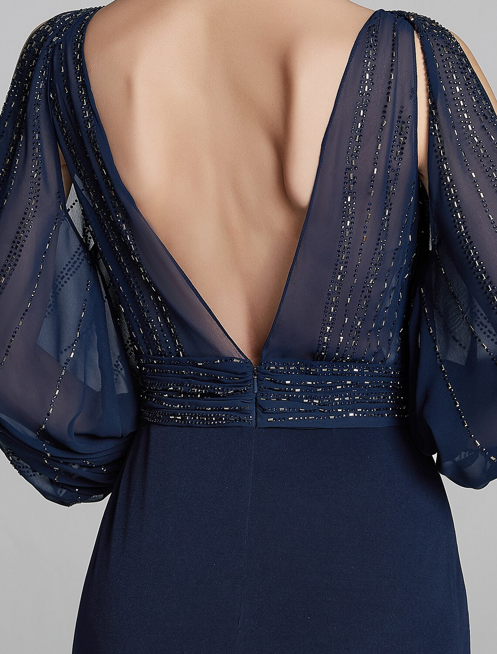 Mother of the Bride Dress Sparkle Shine Boat Neck Floor Length Long Sleeve No with Beading Ruching