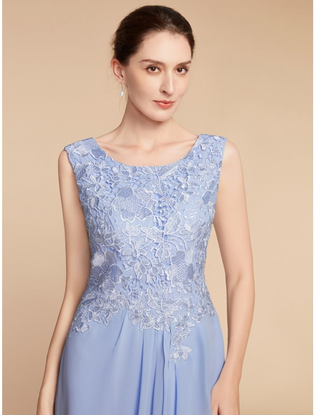 Two Piece Sheath / Column Mother of the Bride Dress Wedding Guest Elegant Petite Scoop Neck Knee Length Half Sleeve with Ruching Solid Color
