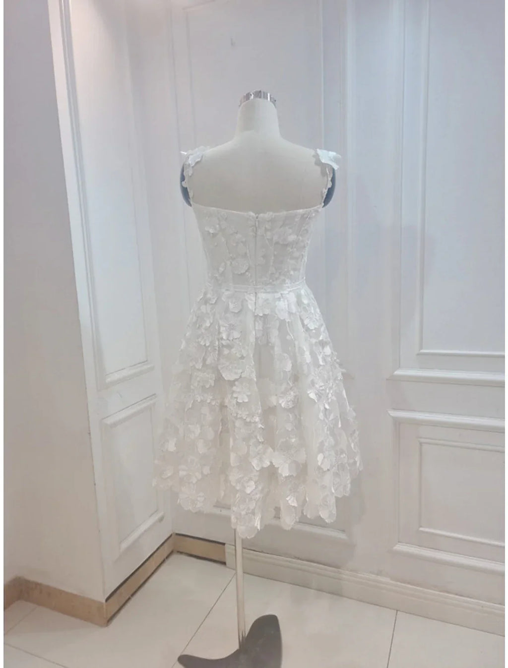 Cocktail Dresses Floral Dress Summer Garden Party Short / Mini Sleeveless Spaghetti Strap with Appliques