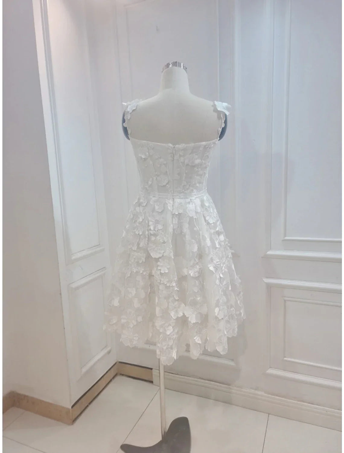 Cocktail Dresses Floral Dress Summer Garden Party Short / Mini Sleeveless Spaghetti Strap with Appliques