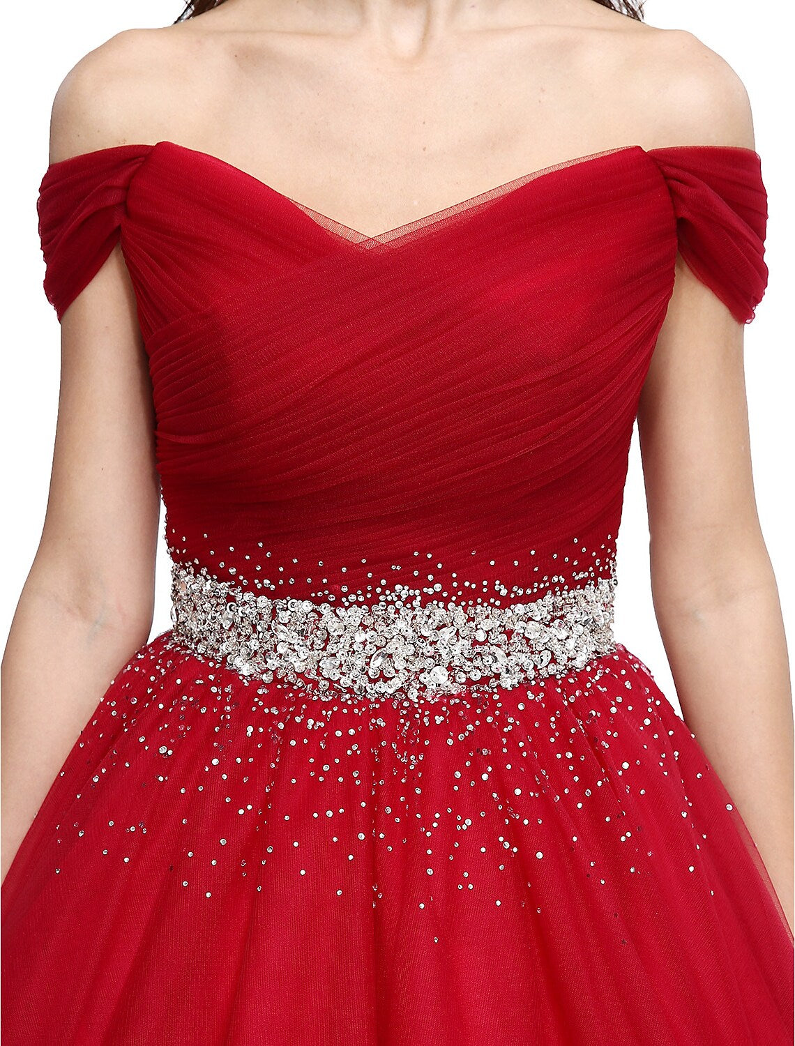 Formal Evening Floor Length leeveless V Wire Beading