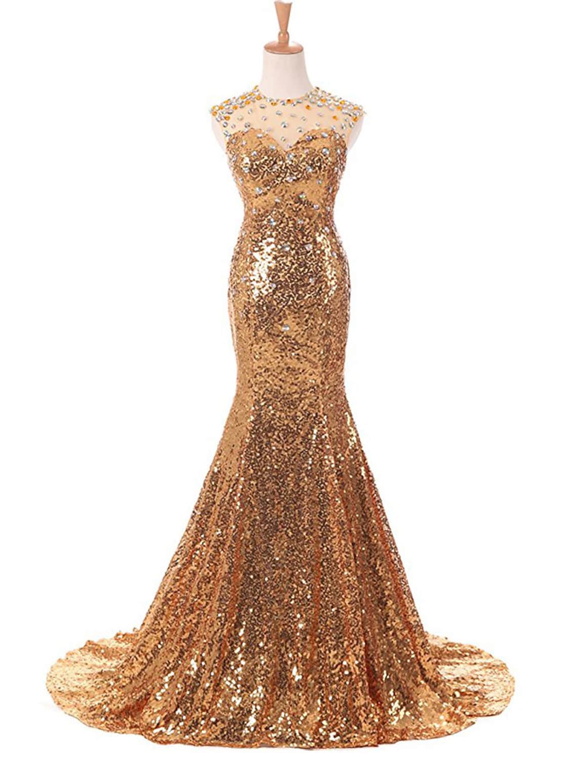 Sparkle Dress Prom Train Sleeveless Beading