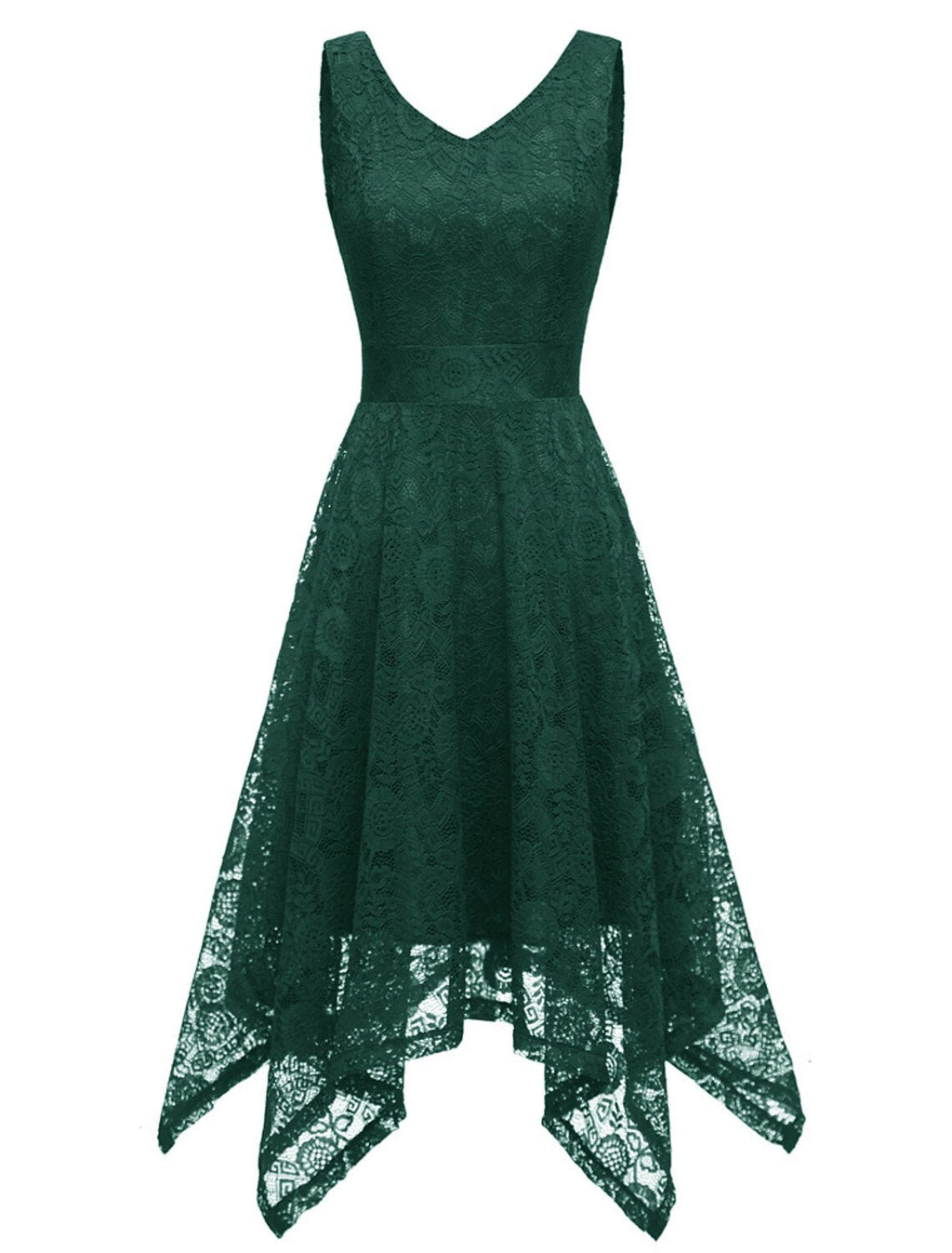 Cocktail Dresses Vintage Dress Graduation Party Wear Knee Length Sleeveless V Neck with Pleats