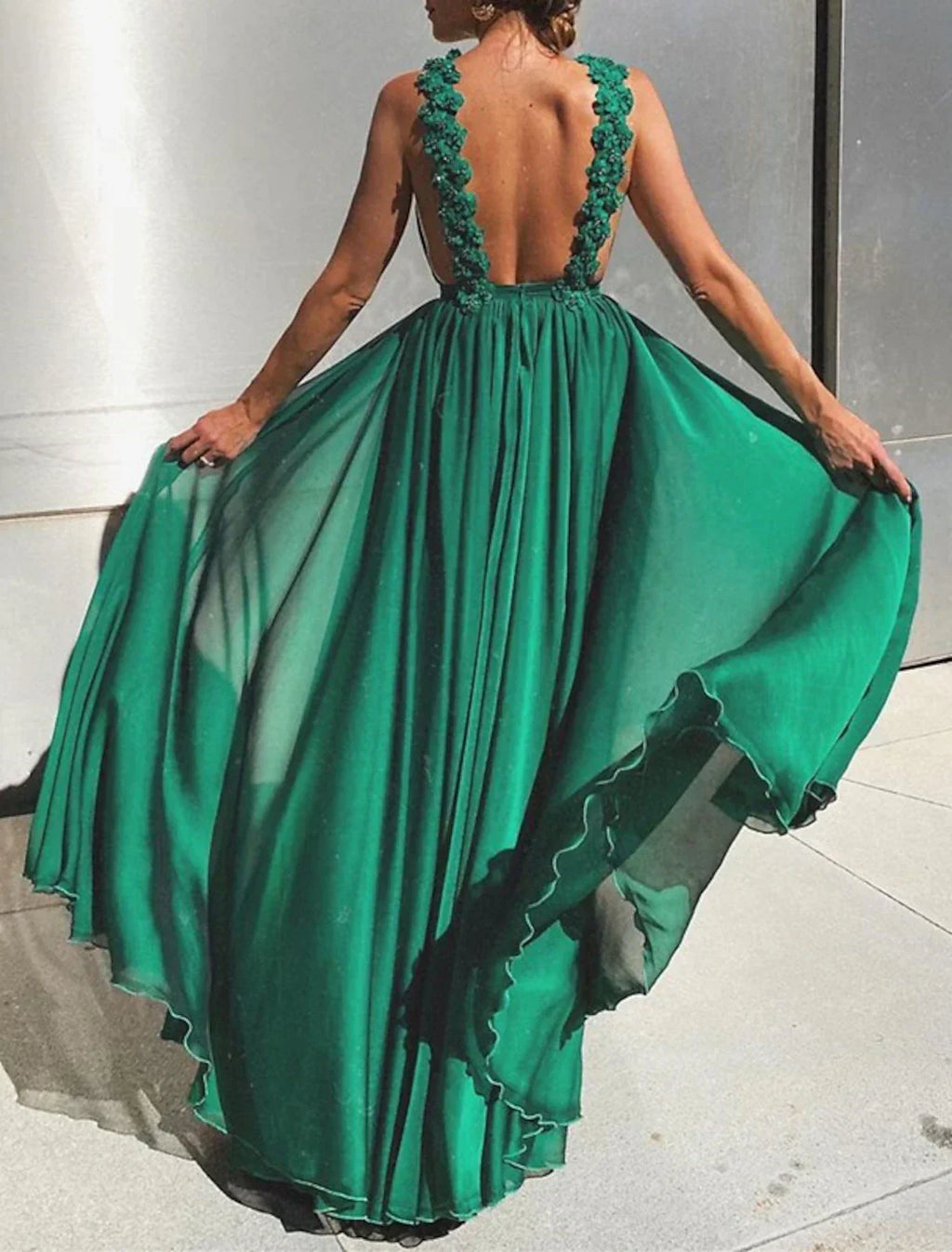 Ball Gown Wedding Guest Dresses Open Back Dress Wedding Guest Prom Sweep / Brush Train Sleeveless Halter Neck with Pleats