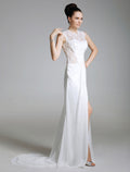 Celebrity Style Dress Formal Evening Sleeveless with Split Front