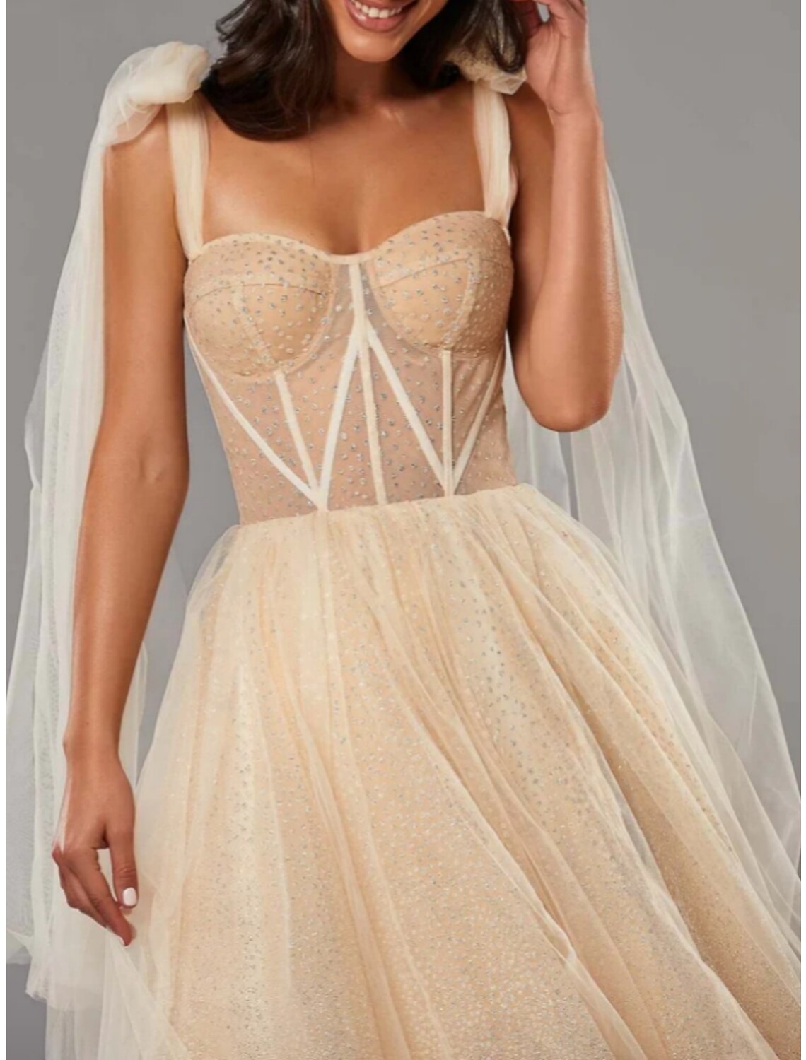 Formal Tea Length Sleeveless Sweetheart with Pleats
