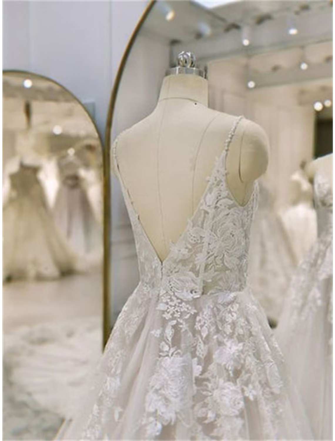 Engagement Formal Wedding Dresses A-Line Sleeveless Strap With Ruffles Appliques