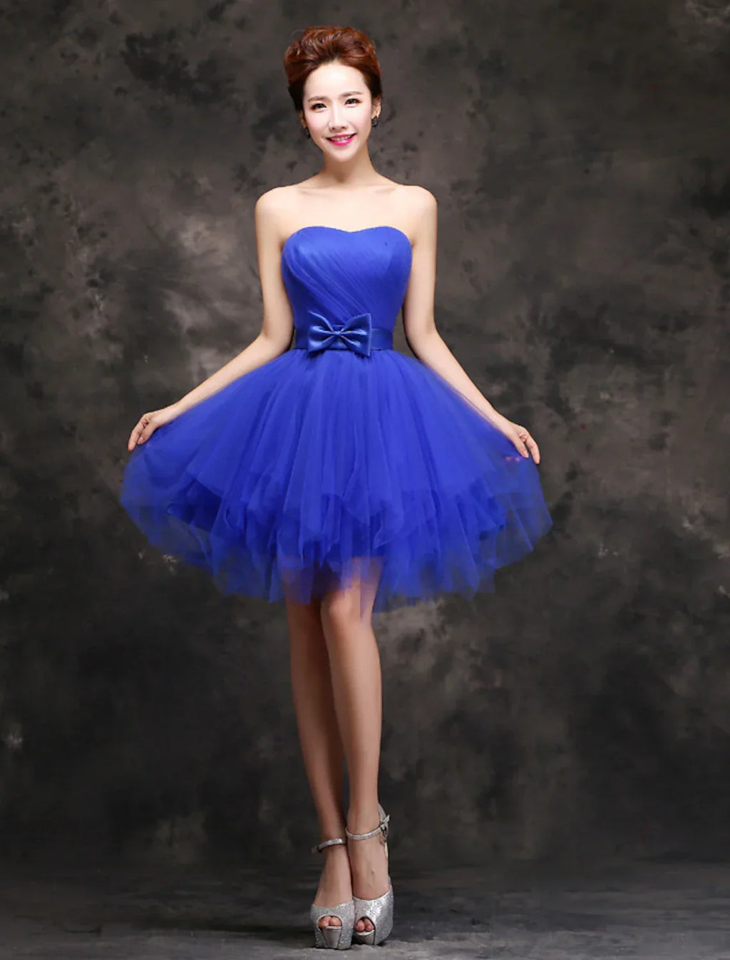 Ball Gown Cocktail Dresses Vintage Dress Homecoming Party Wear Short / Mini Sleeveless Sweetheart with Bow(s) Ruffles