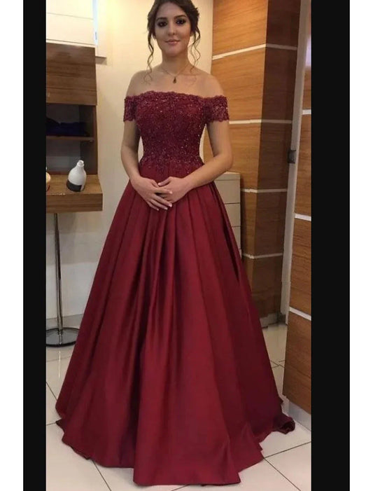 Elegant Red A-Line Strapless Short-Sleeve Classic-Back Mini-Length Prom Dress