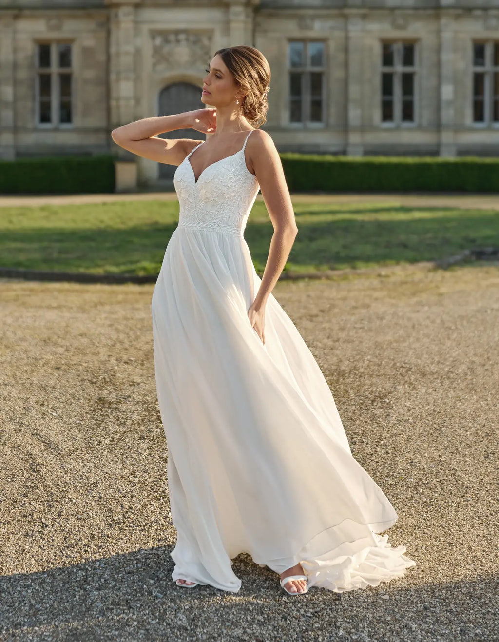 a and matte boho gown