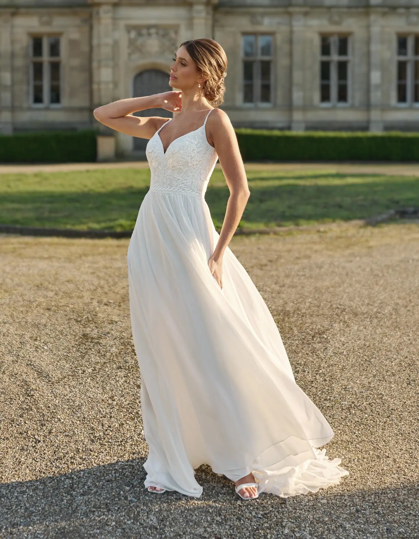 a and matte boho gown