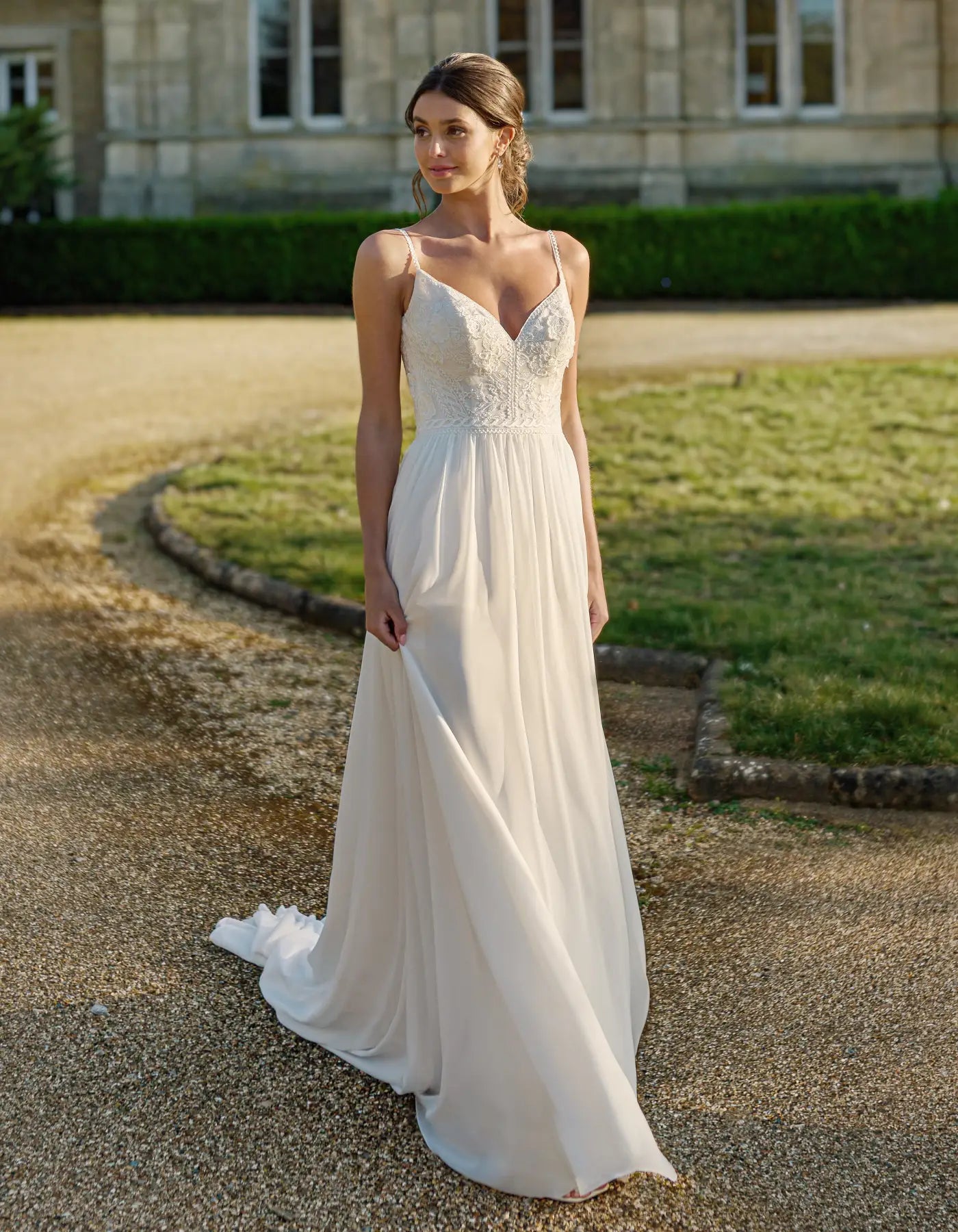 a and matte boho gown