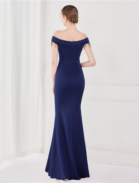 Elegant Red A-Line Classic-Neck Short-Sleeve Classic-Back Floor-Length Wedding Dress