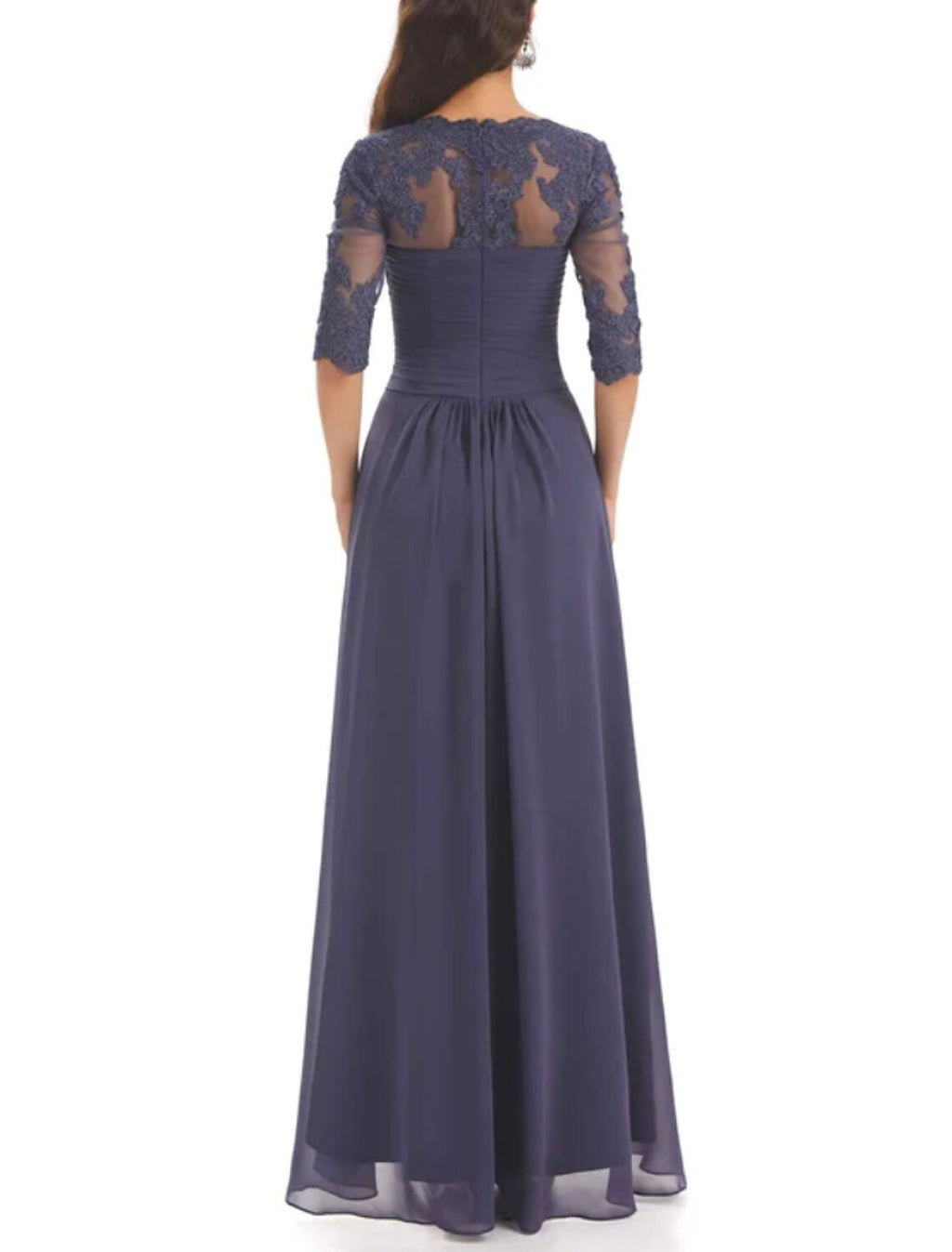 Two Piece A-Line Mother of the Bride Dress Wedding Guest Elegant Sweetheart Asymmetrical Ankle Length Long Sleeve with Crystal Brooch Ruching Solid Color
