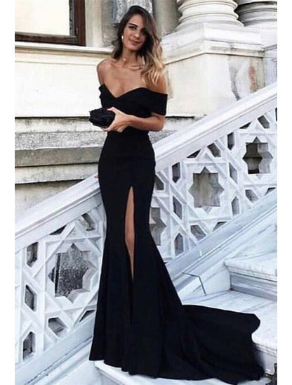Elegant Red A-Line Classic-Neck Sleeveless Classic-Back Floor-Length Prom Dress