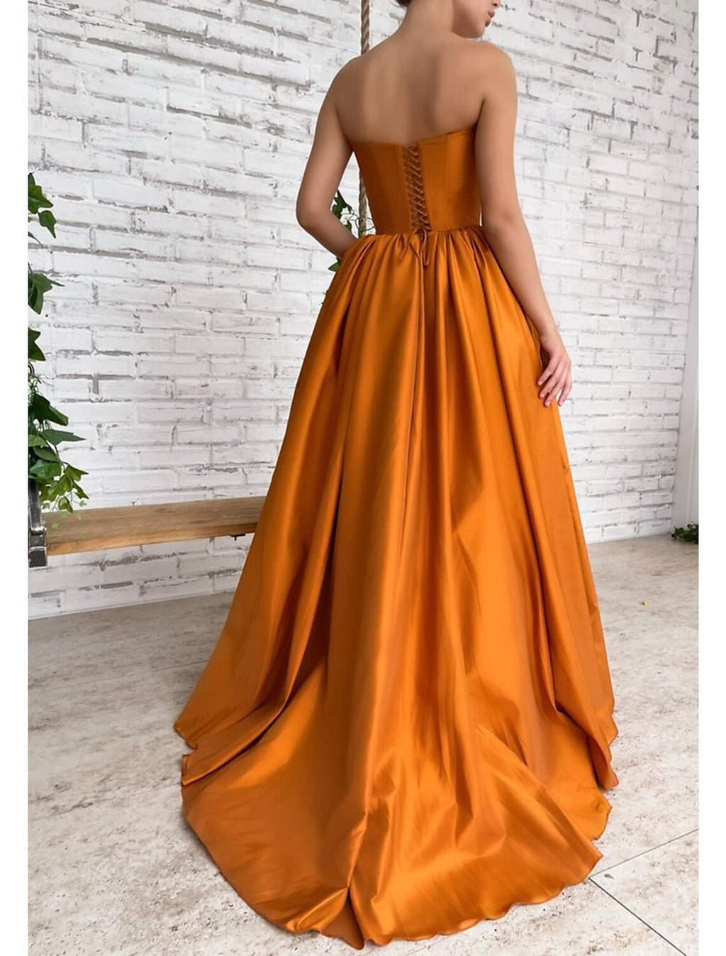 Ball Gown Evening Gown Corsets Dress Engagement Formal Evening Sweep / Brush Train Sleeveless Strapless