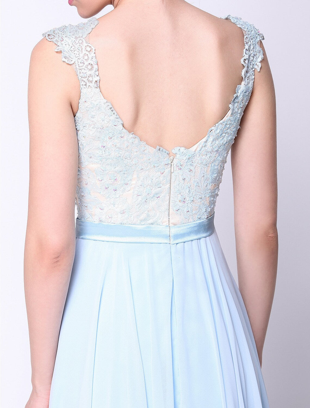 Open Back Dress Holiday Floor Length Sleeveless Beading Appliques