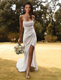 Open Back Casual Dresses Sleeveless Strap With Bow(s) Split Front