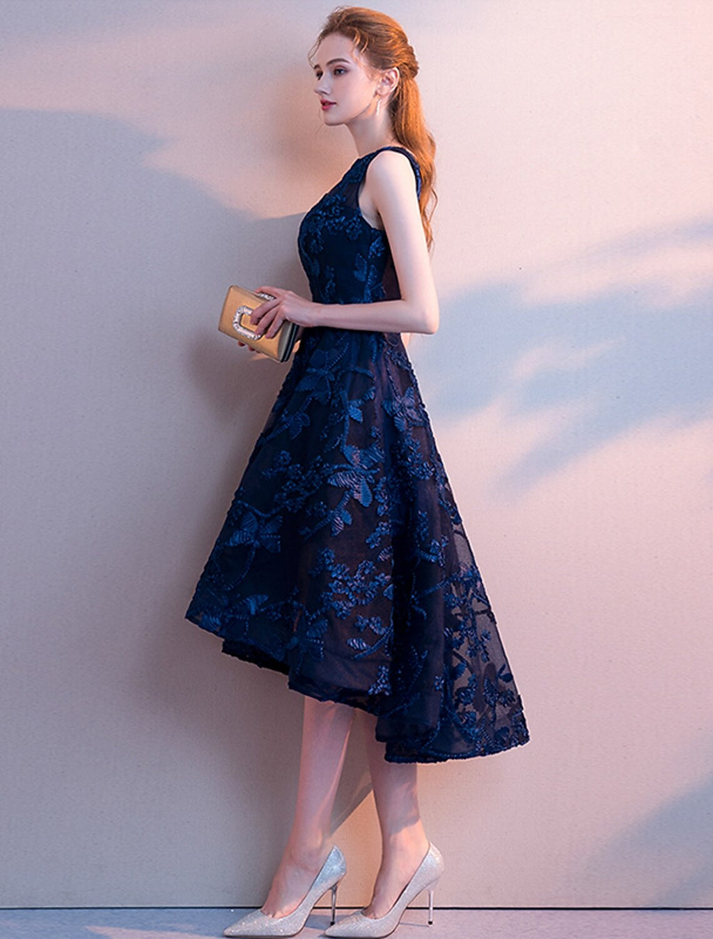 Cocktail Dresses Minimalist Dress Homecoming Party Wear Asymmetrical Sleeveless Jewel Neck with Pleats